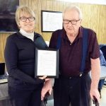 Longtime Lawrence Township Sexton and LTES member honored