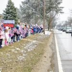 Lawrence students pay tribute to World War II vet