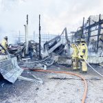 Hartford Twp structure destroyed by fire