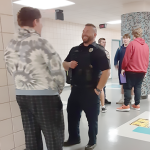 School resource officers on the job, in the halls