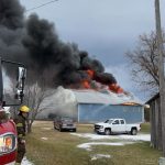 Bringold Ave fire destroys 40×64 pole building