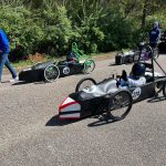 Student built vehicles race at Inspire Academy