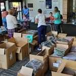 VIBSD gives away hundreds of backpacks