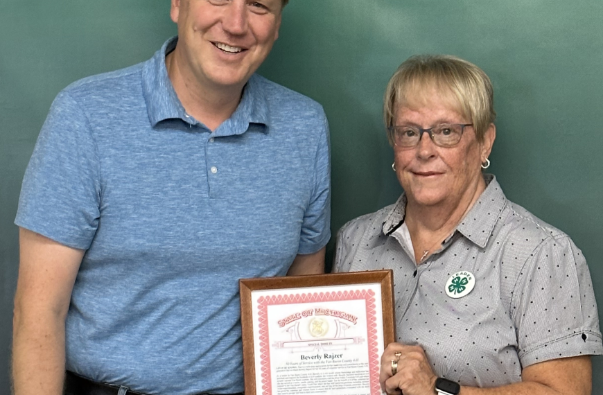 Rajzer honored for 50 years service to 4-H