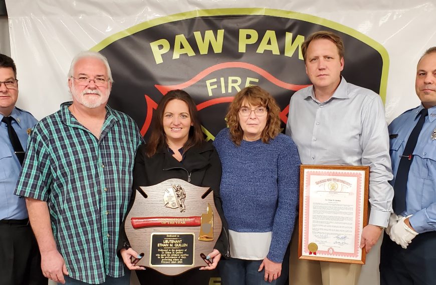 Lt. Ethan Quillen named “Firefighter of the Year”