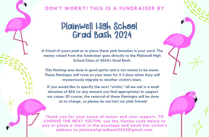 Flamingo fundraiser supports Plainwell’s Grad Bash