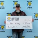 Cadillac man wins $100,000 in lottery drawing