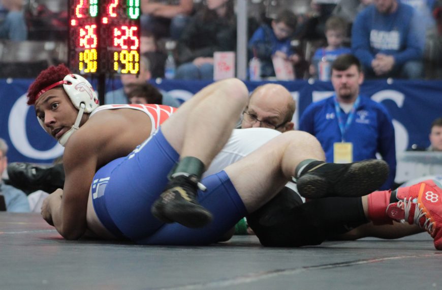 Constantine wrestling season ends in state semis